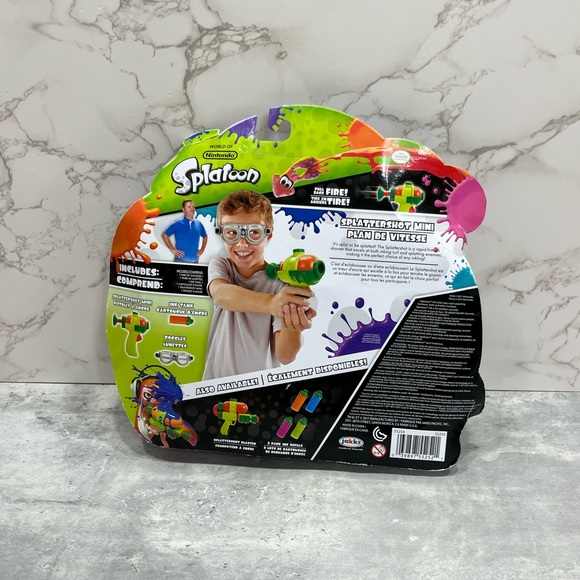 New 2017 Jakks Nintendo Splatoon Splattershot Mini Blaster Gun Set slime goggles - Picture 4 of 13